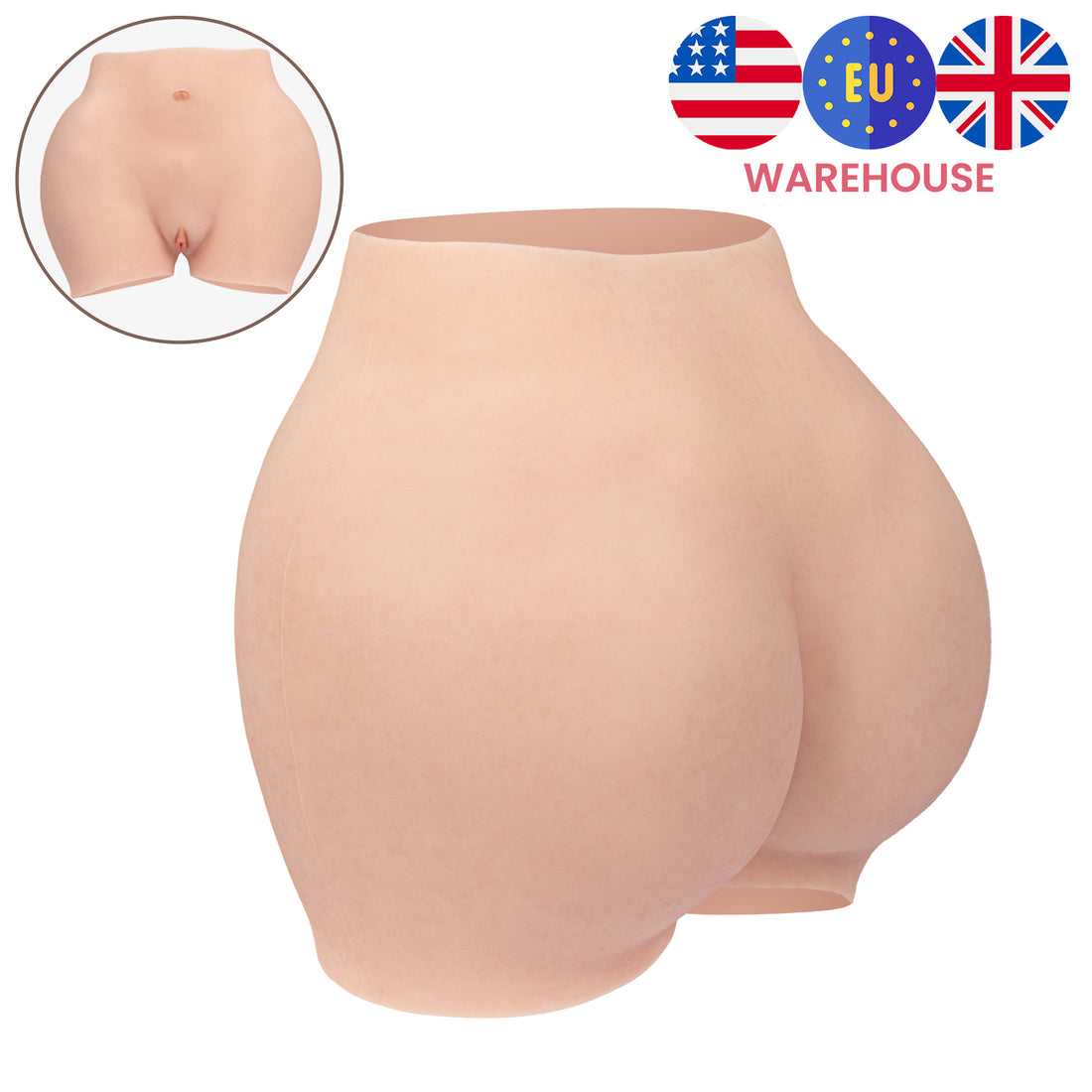 Hip Enhancer Boxer Large Buttocks 8G for Crossdresser