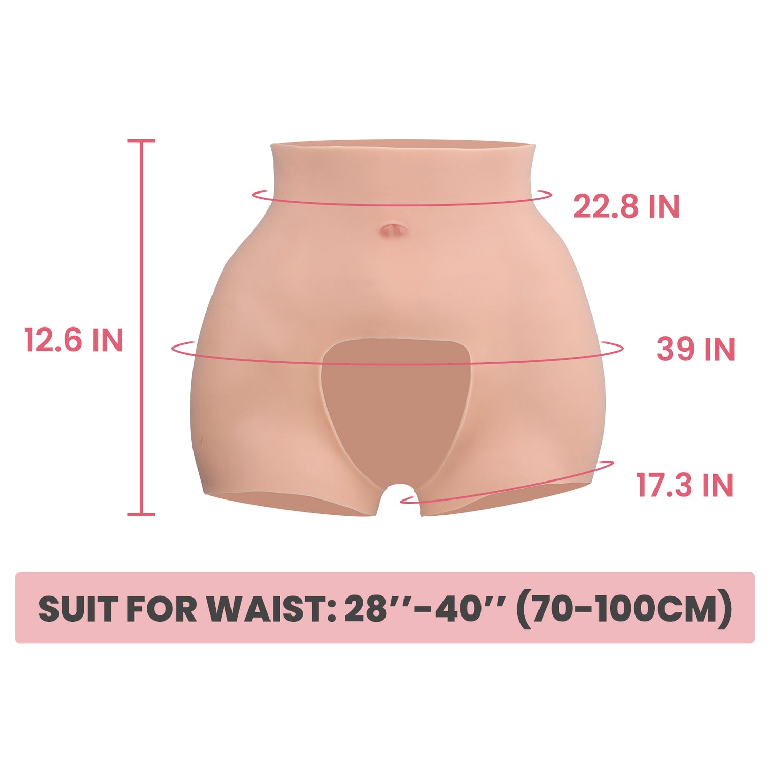 Rehausseur de hanches à entrejambe ouvert