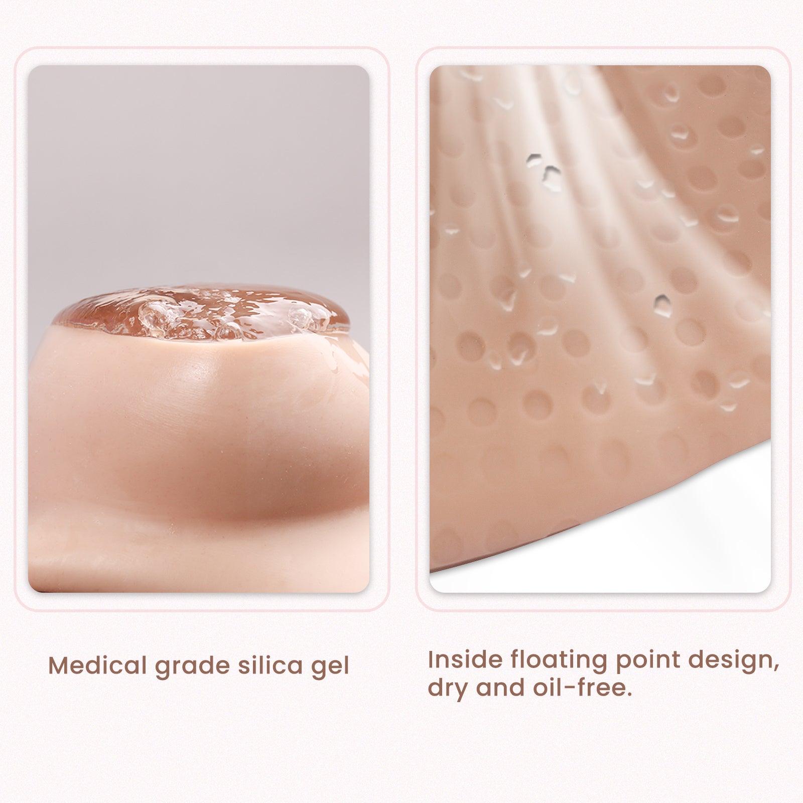 C-E Cup Long Breast Forms Airbag & Silicone Fill 8G for Crossdresser