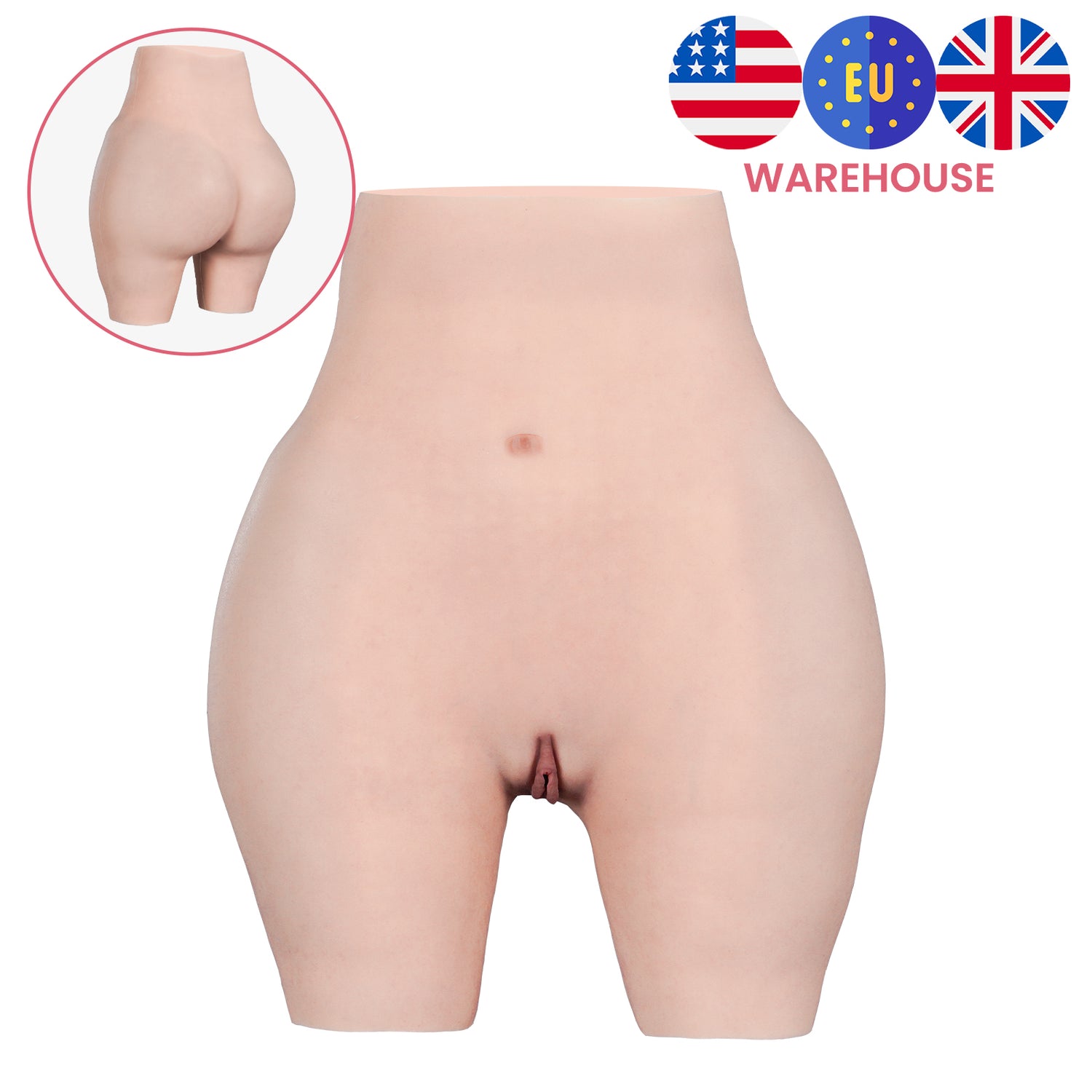 Extended Hip Enhancer Boxer Large Buttocks 8G for Crossdresser
