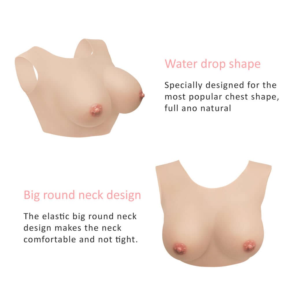 Backless Breastplate Silk Cotton Filler for Crossdresser