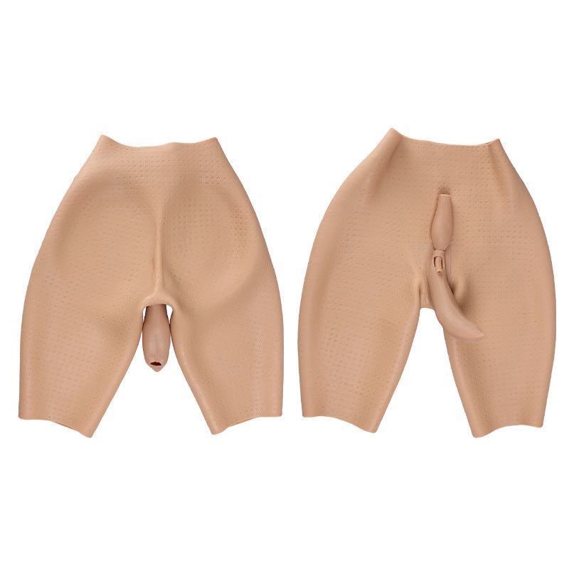 Half-length Silicone Vaginal Pants Hip-enhancer 8G for Crossdresser
