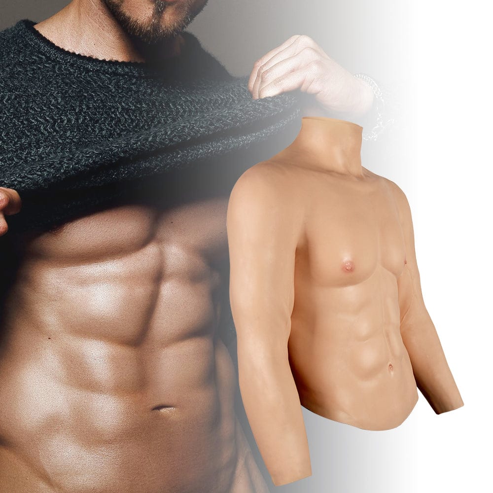 Long Sleeve Muscle Suit 4G for Crossdresser