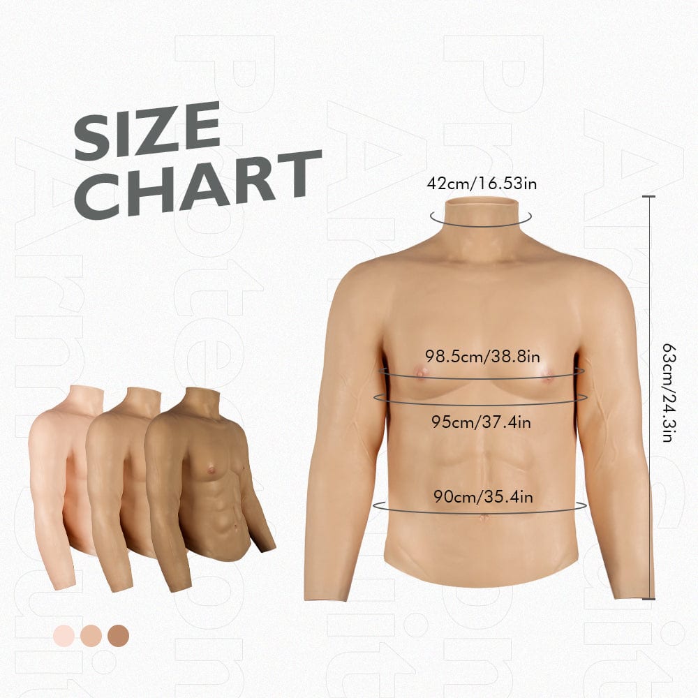 Long Sleeve Muscle Suit 4G for Crossdresser