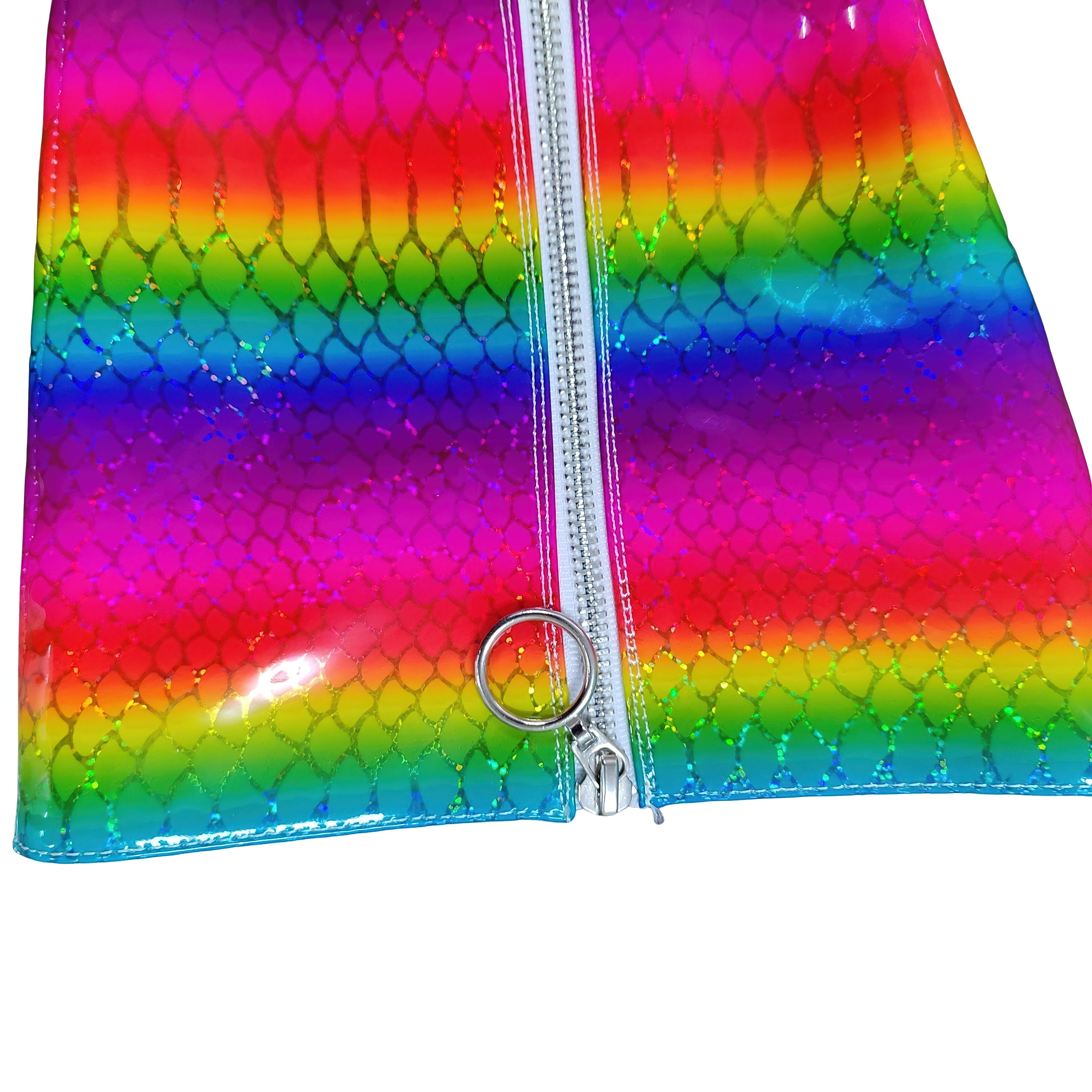 Rainbow 7.5 in Super High Heel Boot for Crossdresser