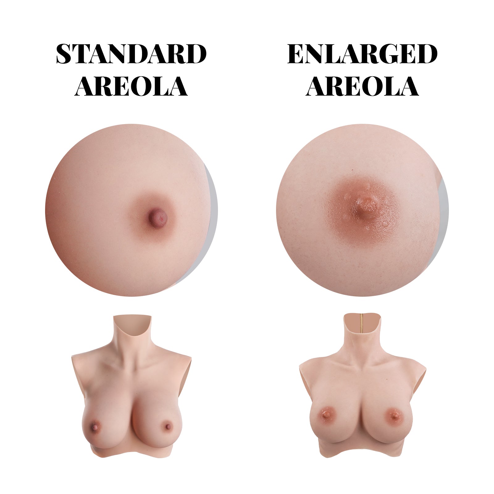 8G Series Only ✅ Larger Areola for Silicone Bodysuit and Breast plate