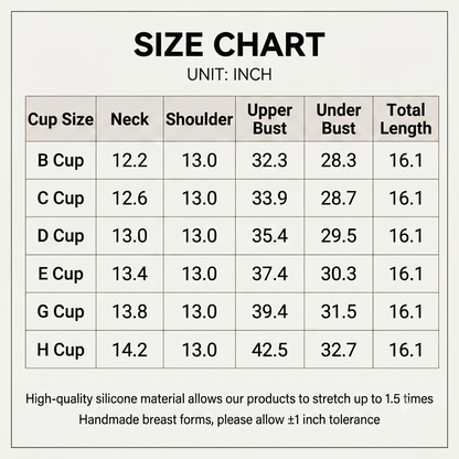 Silicone Breastplate without Nipple