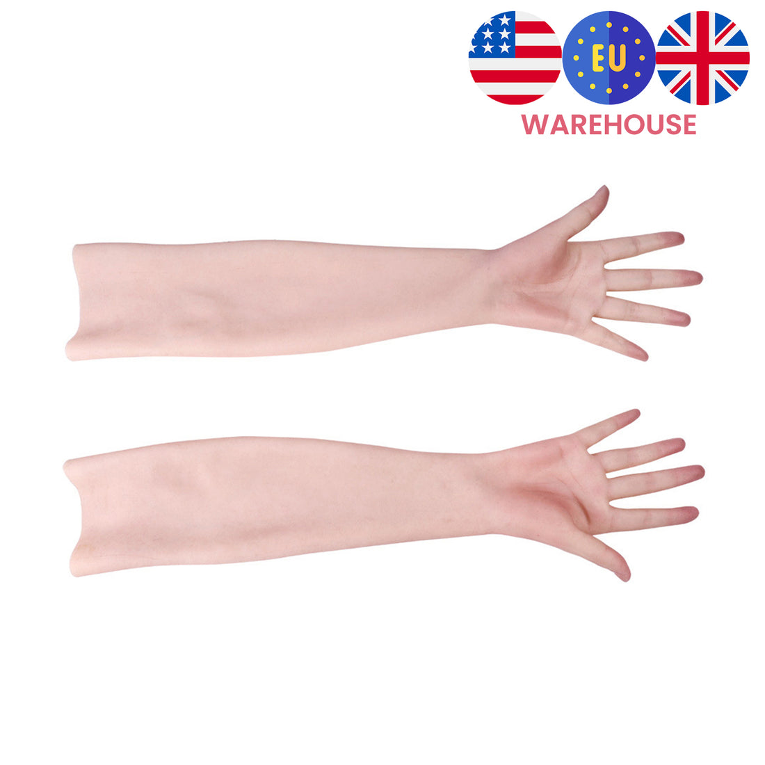 Gants réalistes en silicone pour femmes 8G