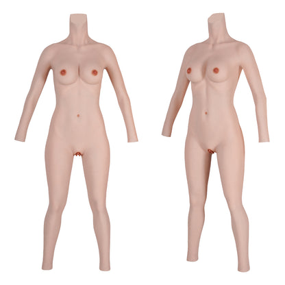 C-E Cup Airbag Filled Silicone Bodysuit with Capillaries 8G