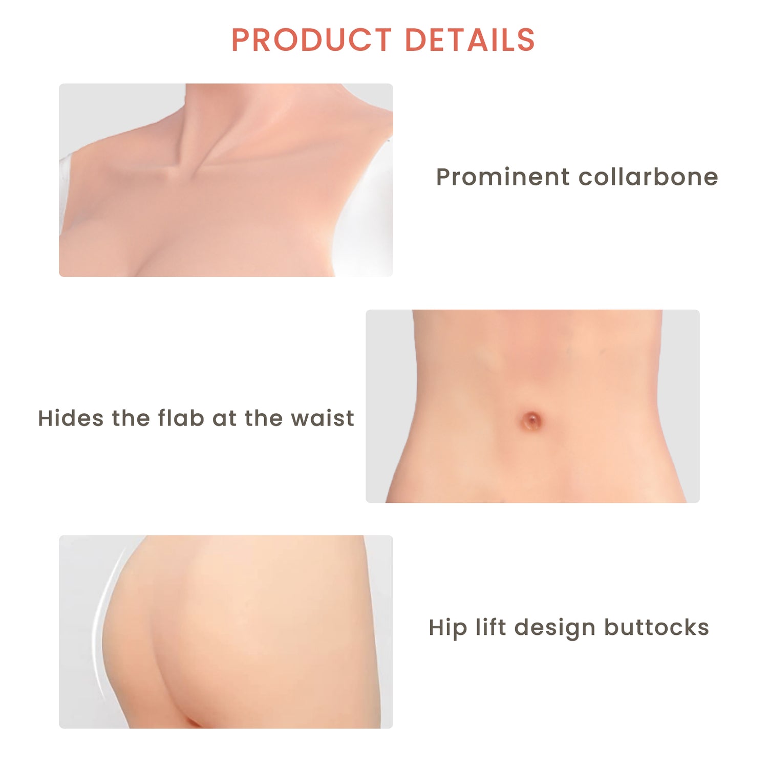  Prosthetic Breast, Wearable 2 Color D Cup Silicone