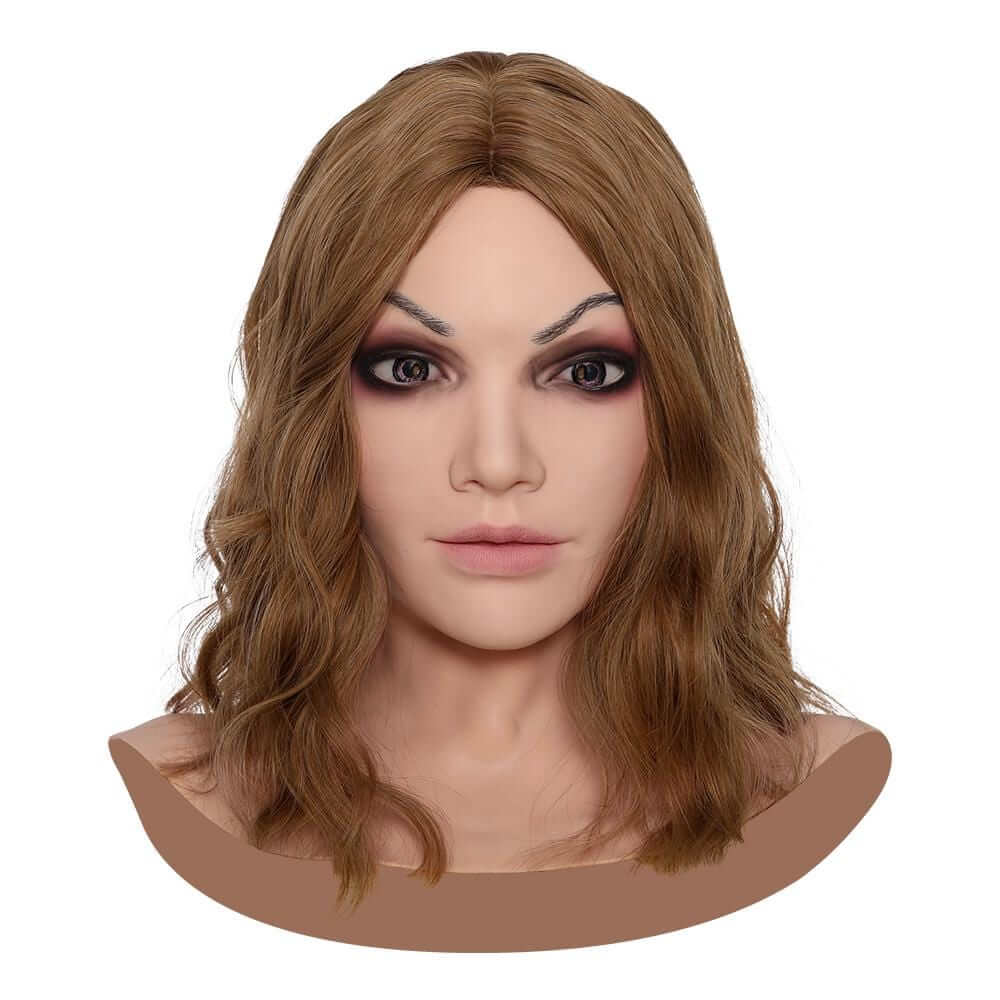 Beatrice Female Mask with Make-up for Crossdresser