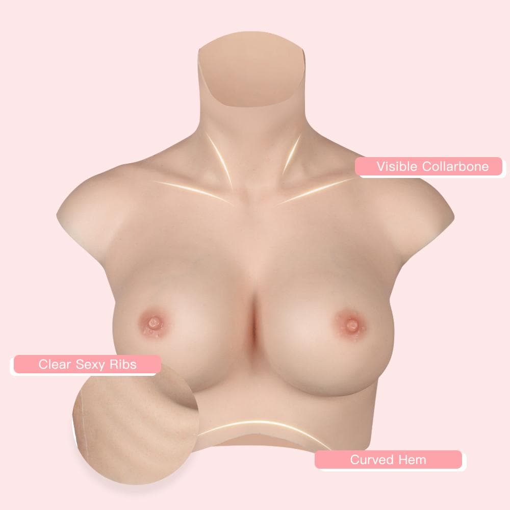 Larger Size B-H Cup Silicone Fill Breast Forms 7G for Crossdresser